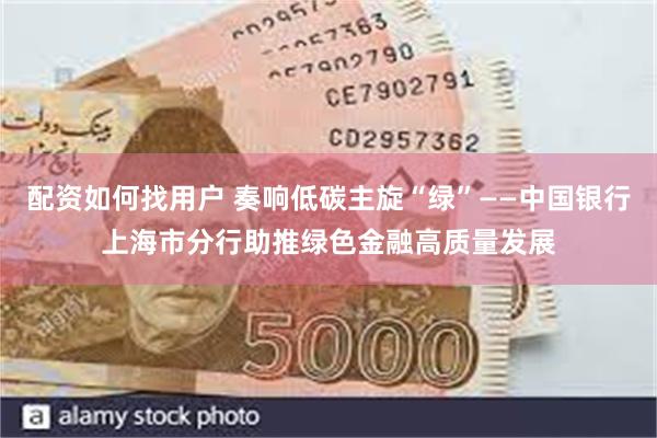 配资如何找用户 奏响低碳主旋“绿”——中国银行上海市分行助推绿色金融高质量发展